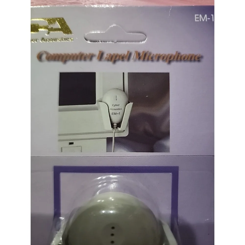 NEW Cyber Acoustics Computer Lapel‎ Microphone